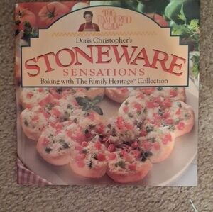 The Pampered Chef Stoneware Sensations Cookbook - Red and Green Edition